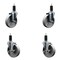 Service Caster 5'' Semi Steel Wheel Swivel 1-1/4'' Expanding Stem Caster Set 2 Brakes, 4PK SCC-EX20S515-SSR-2-TLB-2-114 - alternate 1